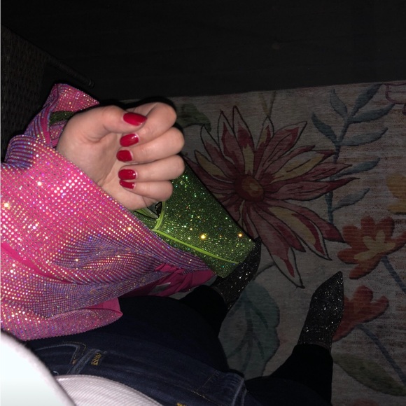 AKIRA Fuchsia Sequin Blazer - Picture 7 of 7